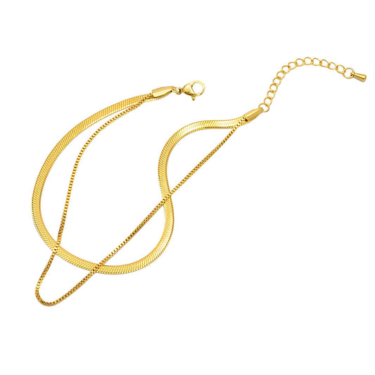 Gold Hybrid Anklet