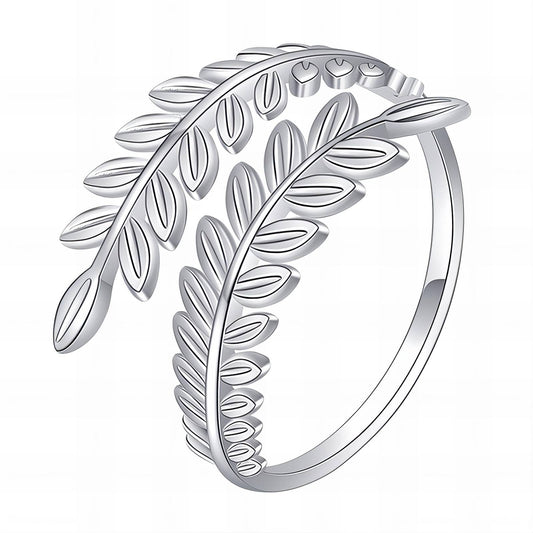 Adjustable Leafy Ring